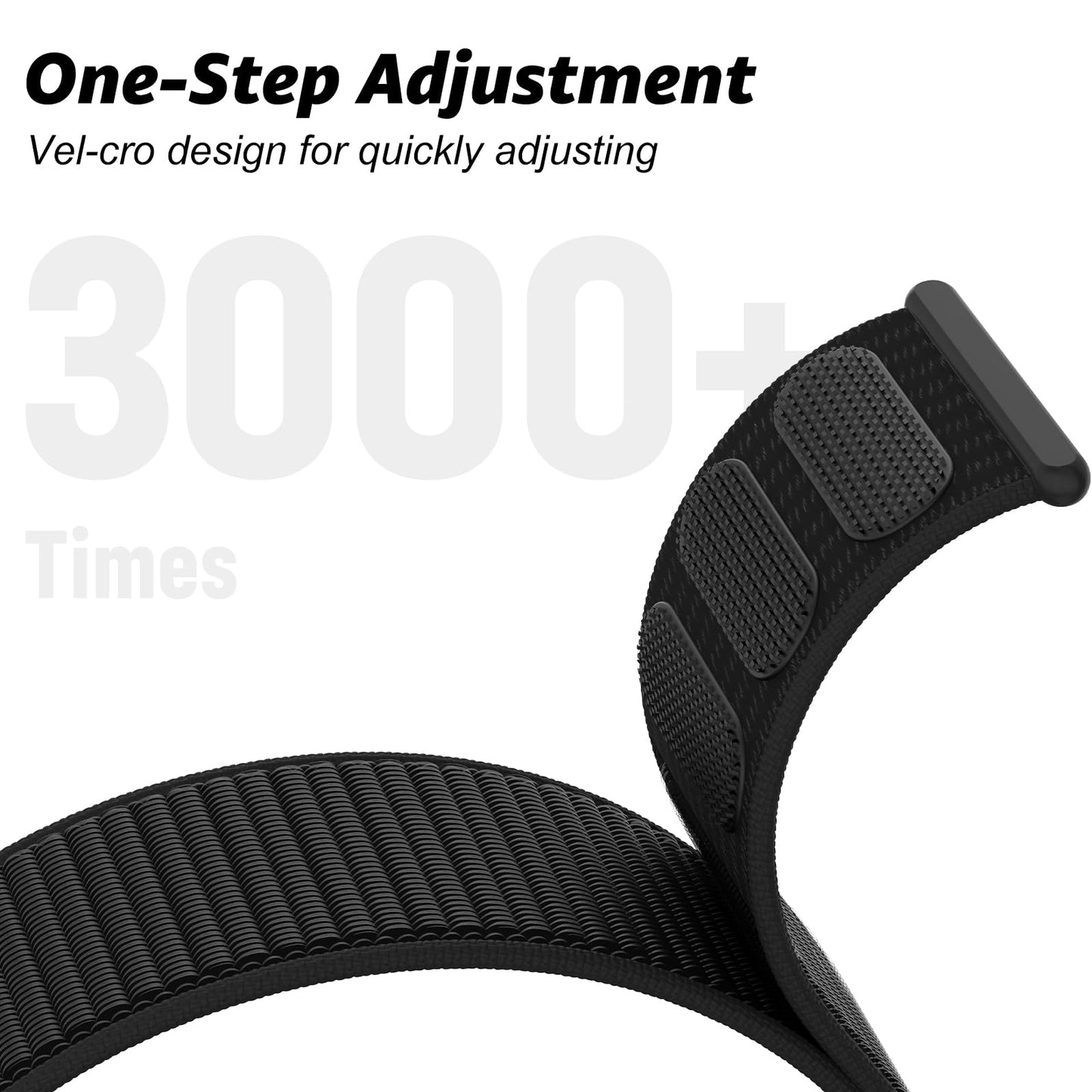 OHOTLOVE Nylon Sport Band Compatible with Apple Watch Band 38mm 40mm 41mm 42mm 44mm 45mm 46mm 49mm, Adjustable Breathable Women Men Braided Strap Loop
