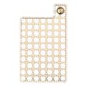 Lilly Pulitzer Phone Pocket, Card Holder for Phone Case with Button Snap for Credit Cards and ID, Gold Metallic Caning