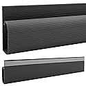 Electriduct Large J Channel Cable Raceway Self Adhesive Desk Cord Organizer and Wire Manager for Computer, Gaming and Entertainment Centers - Black