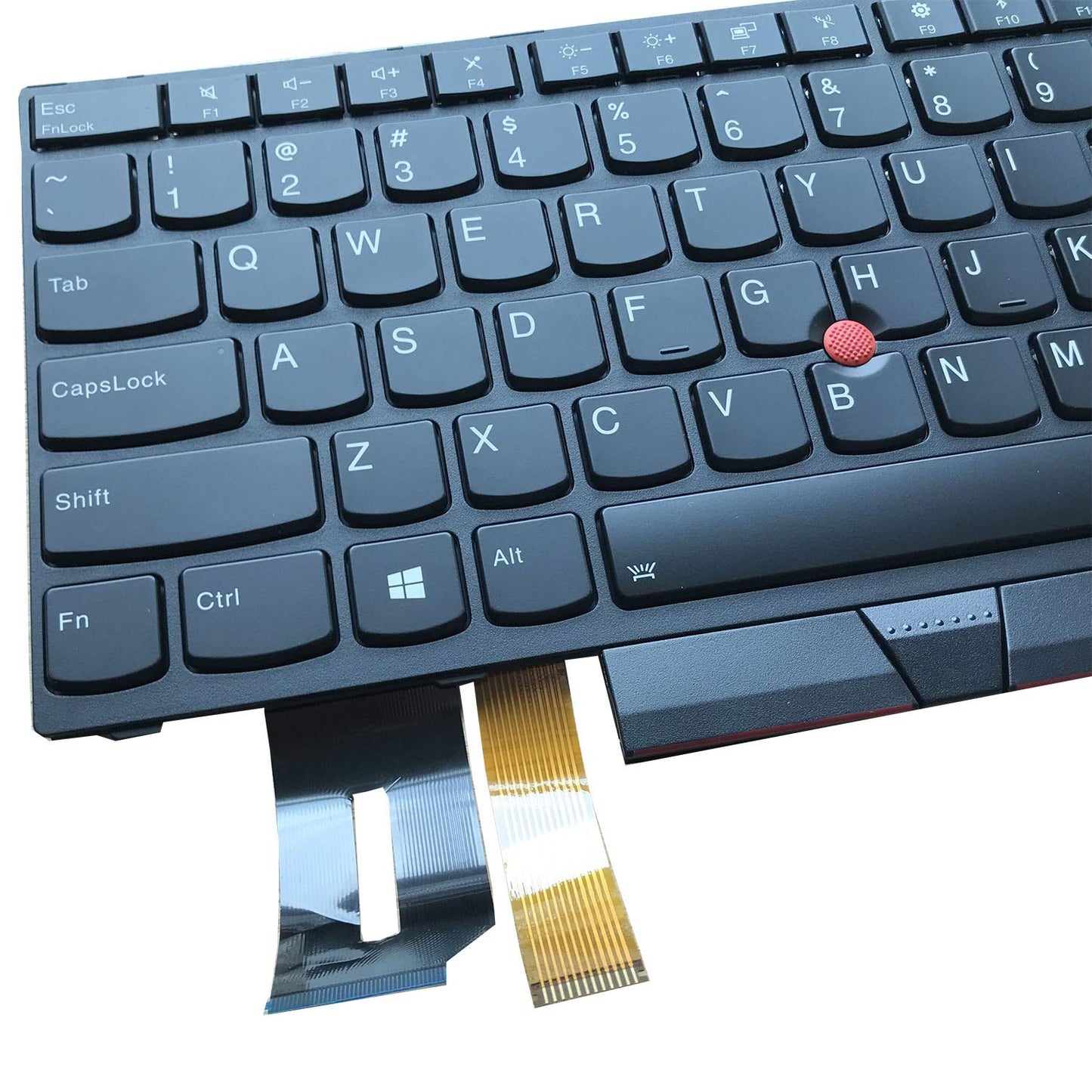 keyboard go go go Replacement US Keyboard for Lenovo ThinkPad E480 E485 L480 T480s E490 E495 T490 L490 Laptop Backlight