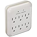 Powerzone OR802115 Surge PROTECTOR Tap, 125 V, 15 A, 6 Outlet, White