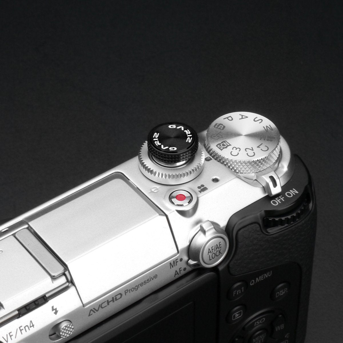 Gariz Metal XA-SBA4 Camera Sticker Type Soft Button for Sony, Fuji, Canon, Nikon, Lumix, Leica, Black