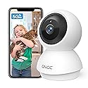 GNCC 2K WiFi Cameras for Home Security, Security Camera Indoor, Baby/Pet Camera with Phone App, 2.4/5GHz, Motion Detector, Night Vision, 2-Way Audio