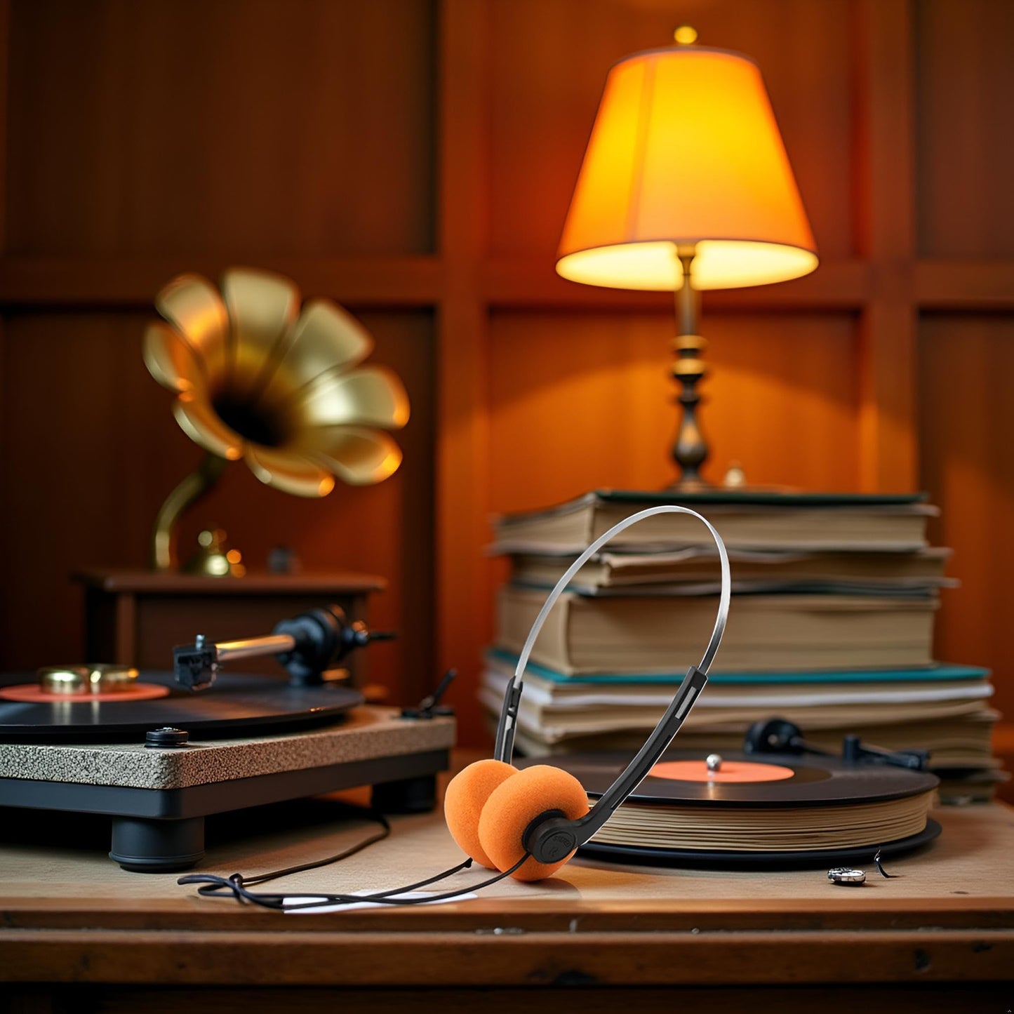 Retro Lightweight Earphones,Over-Ear Headphone,Vintage Feelings Underwire Headphones,Hi-Fi Stereo Earphone Headset,Headphone,for Most Mobile Phones…