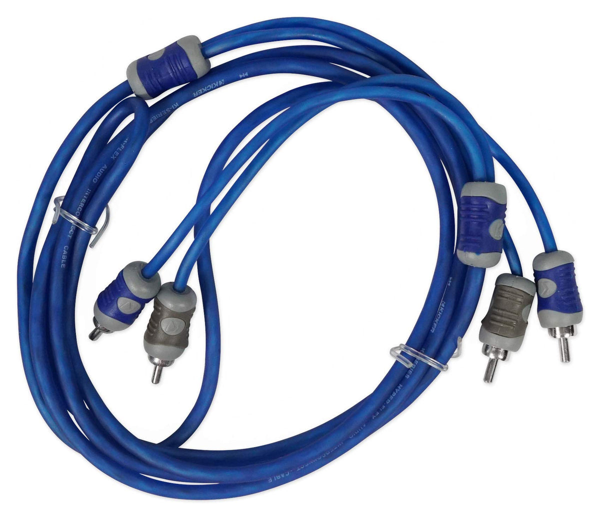 KICKER 46KI22 K-Series 2-Channel RCA Interconnect, 2.0 Meter