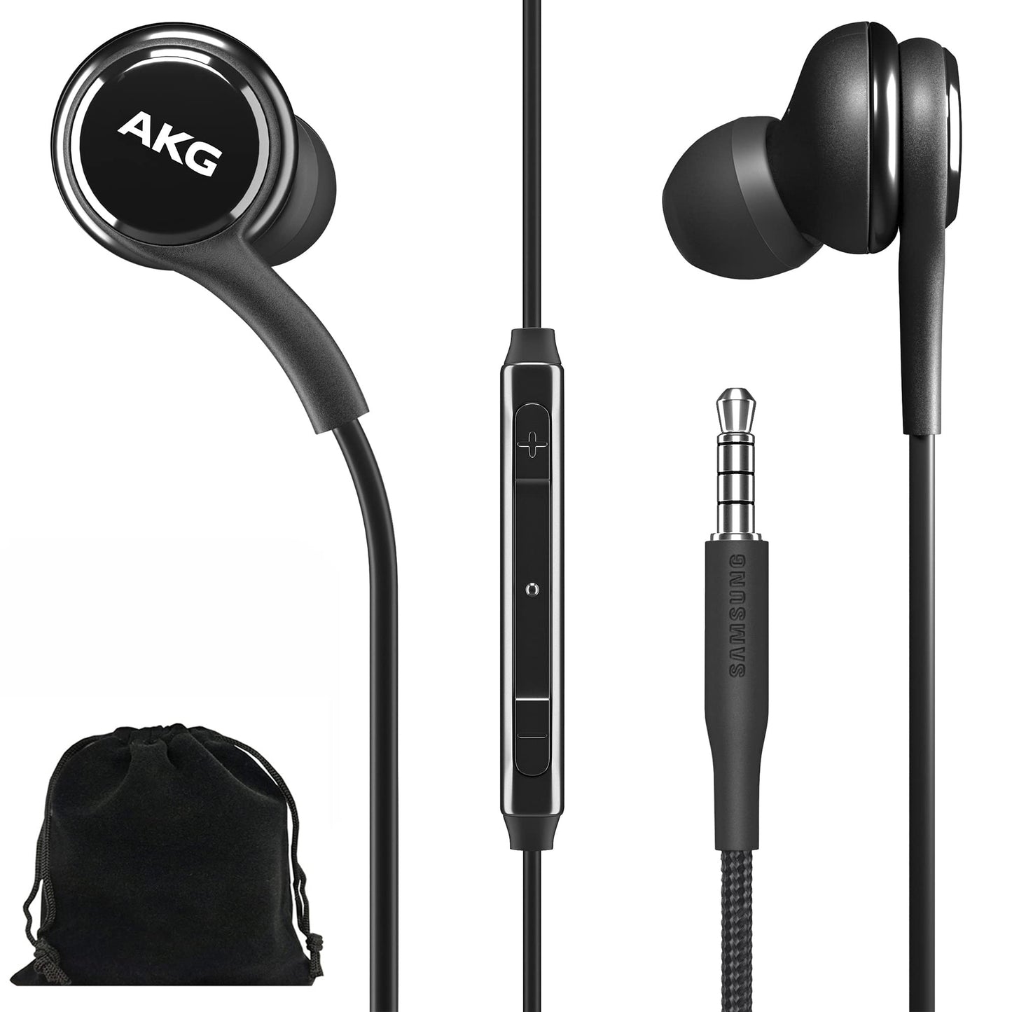 Samsung AKG Earbuds Original 3.5mm in-Ear Headphones with Remote & Mic for Galaxy A71, A31, Galaxy S10, S10e, Note 10, Note 10+, S10 Plus, S9…