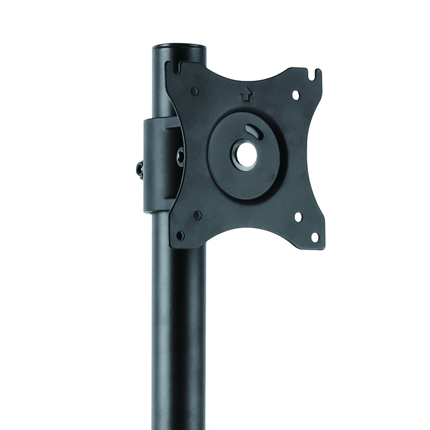 StarTech.com Vertical Desk Mount Dual Monitor Arm - for Monitors 13 to 27 - Adjustable - Desk Clamp/Grommet-Hole Mount - Dual VESA Monitors - Black