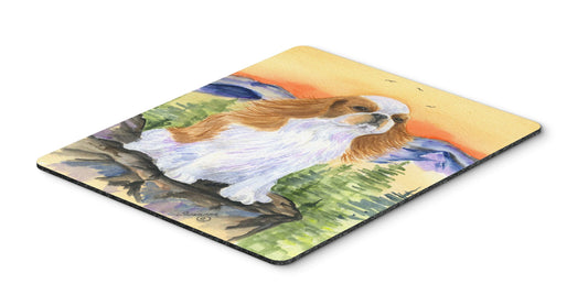 Caroline's Treasures SS8311MP English Toy Spaniel Mouse Pad, Hot Pad or Trivet for Home Office Gaming Working Computers Laptop Mouse Mat,Washable