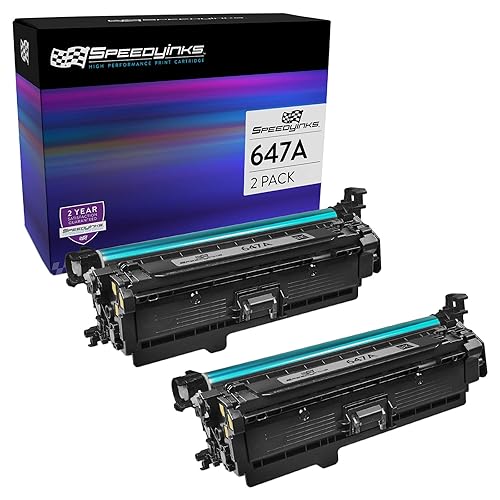 SPEEDYINKS Remanufactured Replacement Toner Cartridges Compatible with (Black, 2-Pack) for HP 647A CE260A Works with Printers Color LaserJet: CP4025