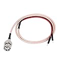 XMSJSIY BNC Male to Dupont Wire Test Leads Cable Connector Adapter Extension Wire (Red+Black)-1 pcs (Male to Male)