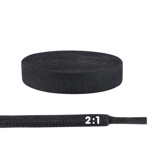 Sonoreboom 3/8" - 18 feet Cable Management Sleeving, 2:1 Fabric Heat Shrink Braided Sleeve Protector Cover Cable/Wire/Irregular Shape Hose
