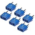 United States to Somalia Travel Power Adapter to Connect North American Electrical Plugs to Somalian Outlets for Cell Phones, Tablets, eReaders…