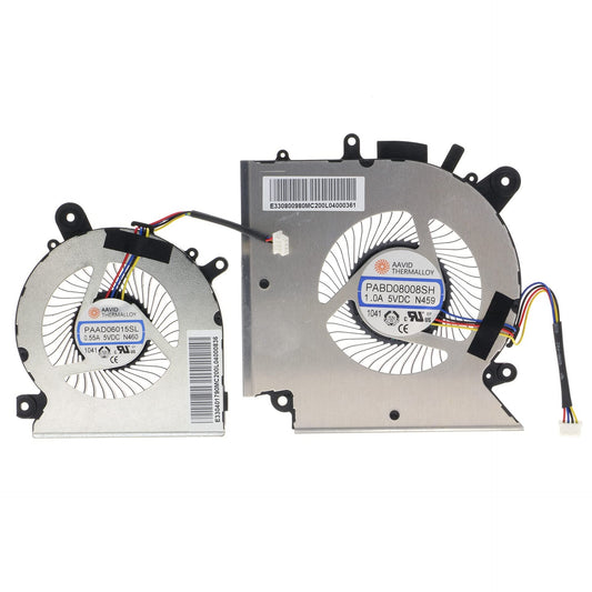 Replacement CPU&GPU Cooling Fan for MSI Katana GF76 GF66 Pulse GL66 GL76 WF76 PABD08008SH N459 PAAD06015SL N460