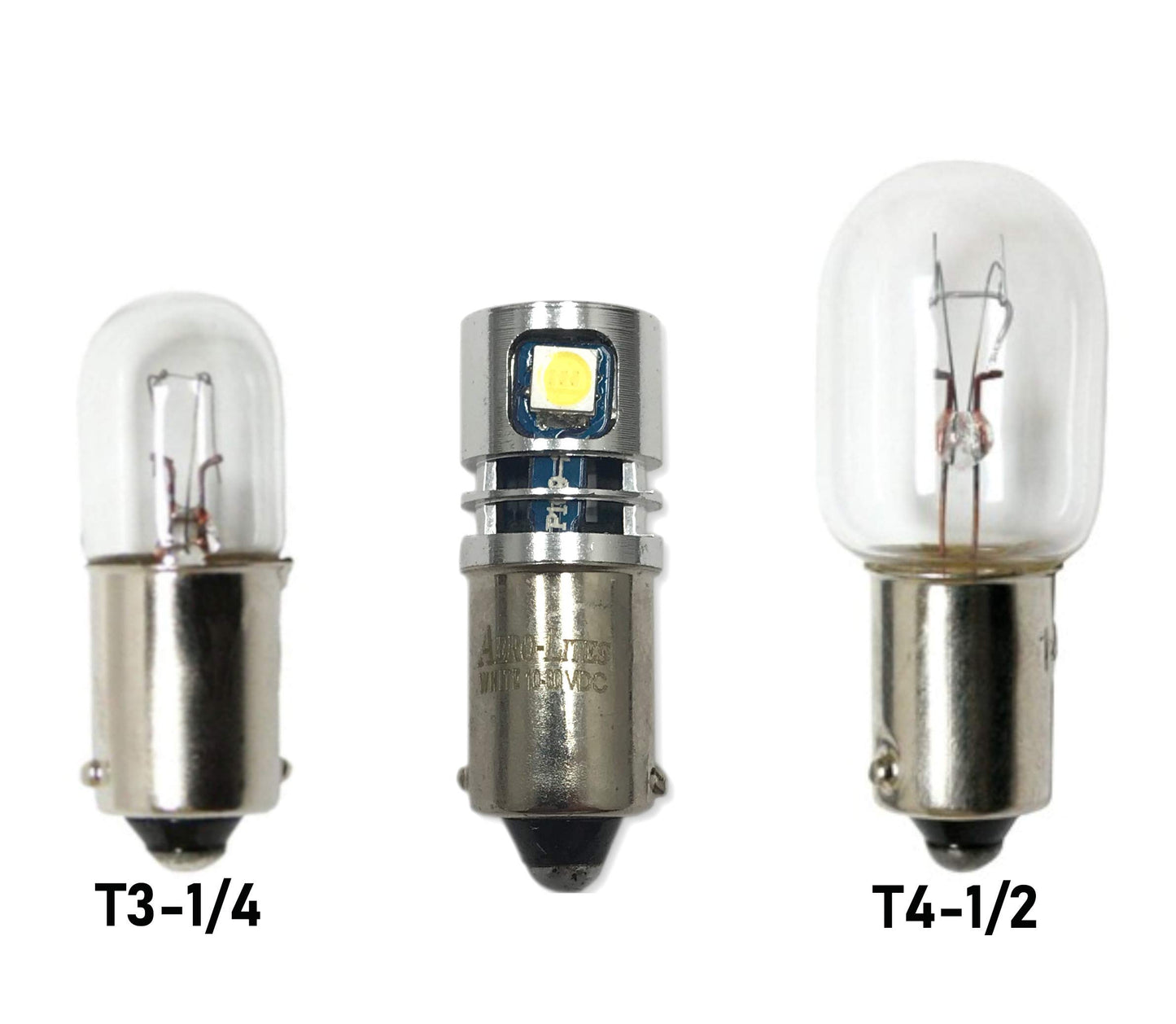 High Output 12/28VDC BA9S T3-1/4 Miniature Bayonet Base LED Replacement Bulb | Replaces Bulbs 12V: 1414 1416 1813 1816 1895 | 28V: 313 1495 1819 1820