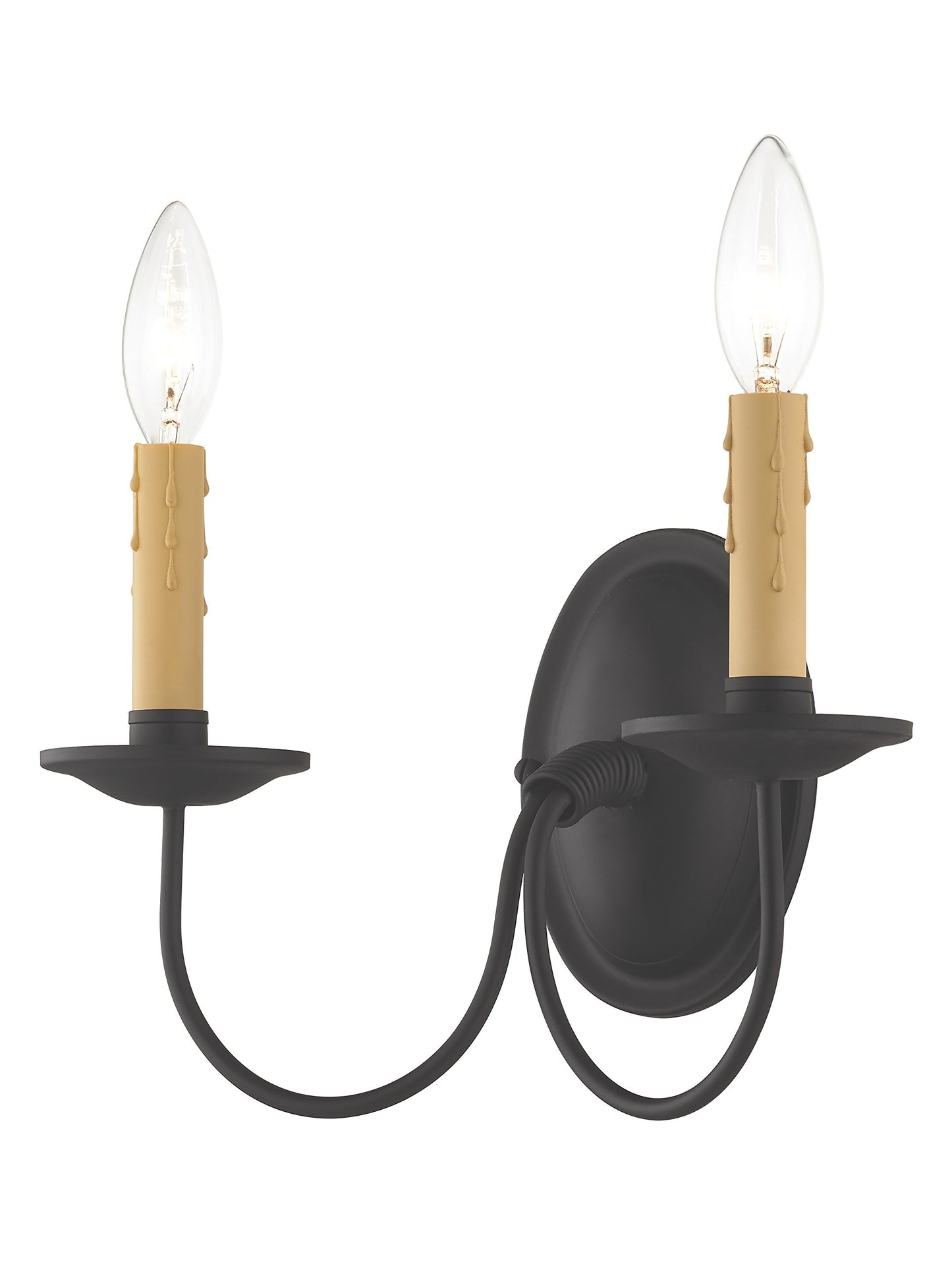 Livex Lighting 4452-04 Heritage 2 Light Black Wall Sconce