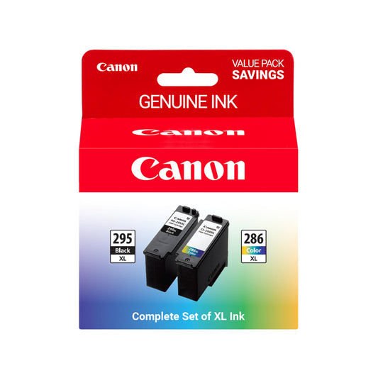 Canon PG-295XL/CL-286XL Genuine Ink Value Pack (2 Cartridges), Compatible with TR7120, TS6520, TS4320