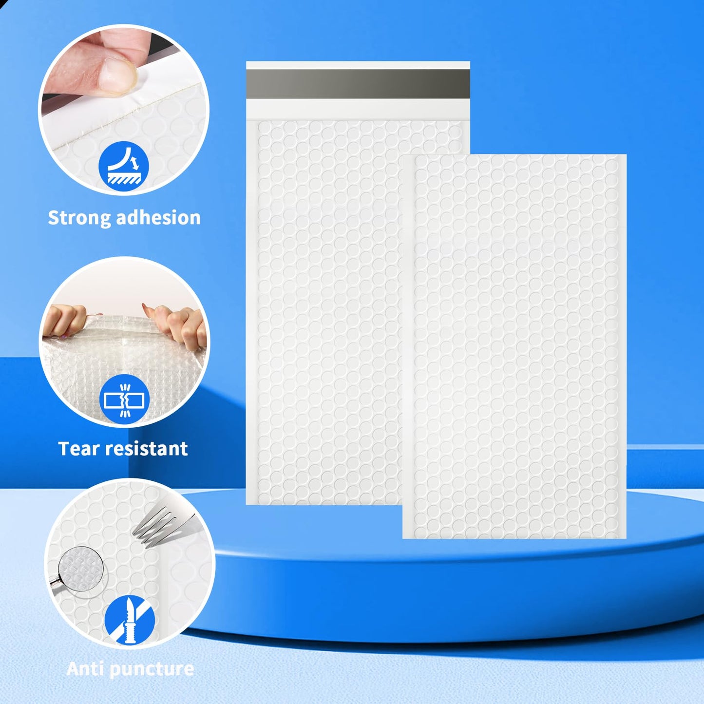 105 Pack Bubble Mailers 4x8inch Padded Envelopes Thin Mailing Envelopes Waterproof Bubble Opaque Padded Mailers Self Seal Adhesive Shipping Bags