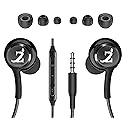 ZAMZAM PRO 3.5mm(1/8inch) Regular Plug Stereo Headphones with Hands-Free Built-in Microphone Buttons + Crisp Digital Titanium Clear Audio