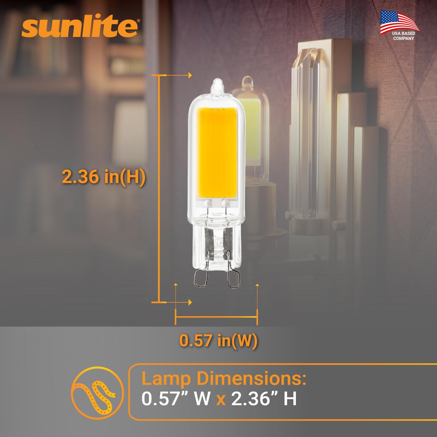 Sunlite LED G9 Light Bulb 4 Watts (60W Equivalent), 500 Lumens, Bi Pin Base, Non-Dimmable, UL Listed, 5000K Daylight, 6 Pack
