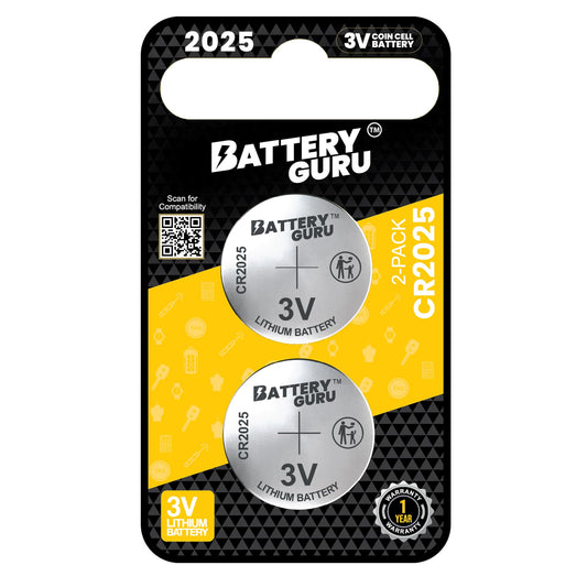 Car Key Battery for Nissan Rogue (2008-2013 Rogue CR2025 3V Remote Batteries Pack of 2)