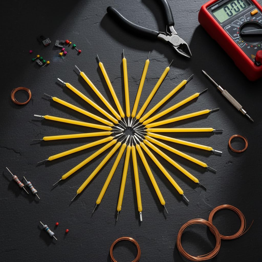 Calsgkspray 10Pcs Green Edison Bulb LED Filament Lamp Parts DC3V DC12V LED Chip Incandescent Light Accessories Diode for Repair LED Bulb Tubt LED