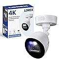 Lorex Indoor/Outdoor 4K Ultra HD Smart Deterrence CVI Wired Add-On Bullet Security Camera | Color & IR Night Vision | Dual Warning LED Lights | Siren
