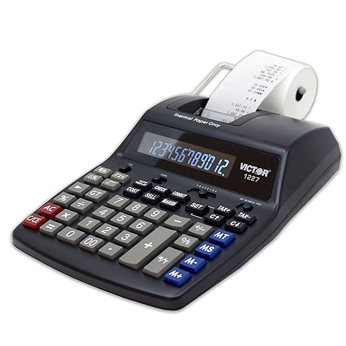Victor Thermal Printing Calculator with Check & Correct - Fast, Ink-Free Printing, Large Screen, Smudge-Free Results for Office & Accounting