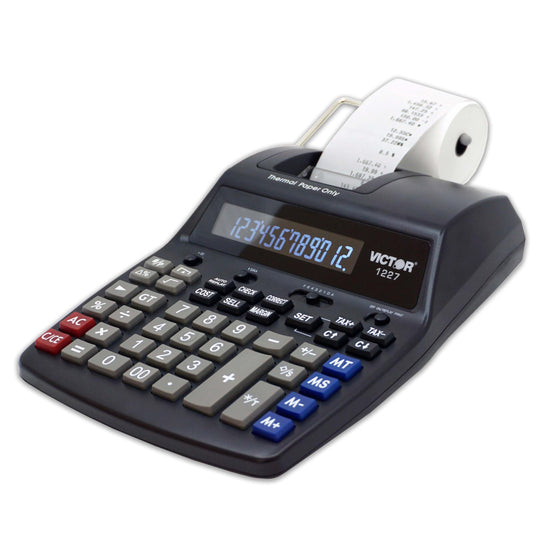 Victor Thermal Printing Calculator with Check & Correct - Fast, Ink-Free Printing, Large Screen, Smudge-Free Results for Office & Accounting