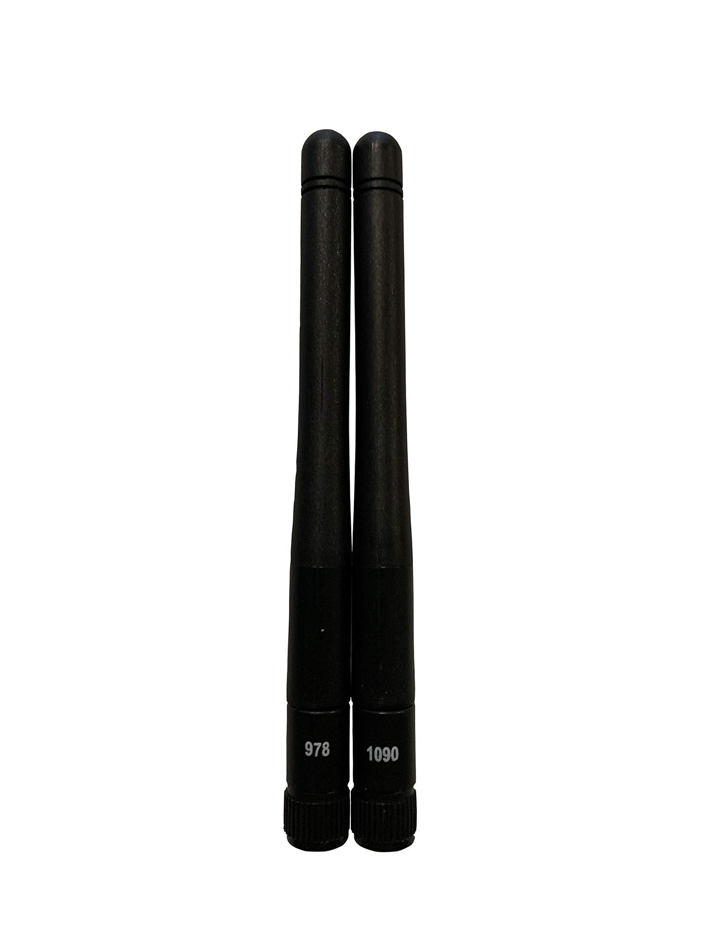 Stratux ADS-B 3dBi Gain Small Antenna Set - 1090MHz & 978MHz Labeled Antenna Bundle for SMA and MCX-Connected Software Defined Radios (SDRs)