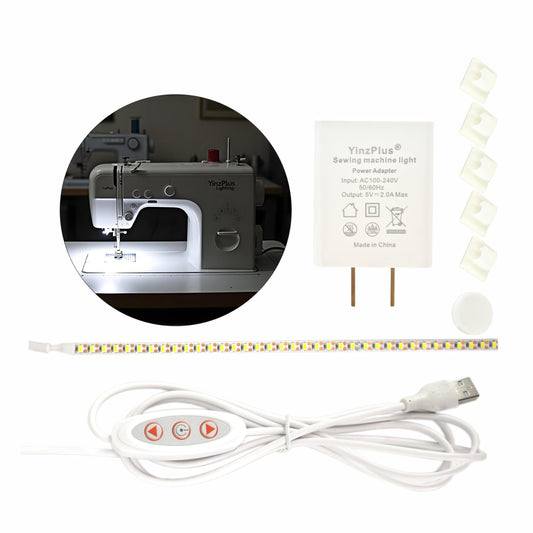 YinzPlus Economy Pack LED Sewing Machine Light Strip Stick On | Eye-Protection | Quick installasion | 11.77 Inch | Flexible | Dimmable Ra 90 High
