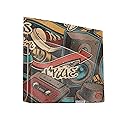 Glossy Glitter Gaming Skin Compatible with Sony Disc Drive for PS5 Digital Edition Consoles - Orange Hip Hop - Premium 3M Vinyl Protective Wrap Decal