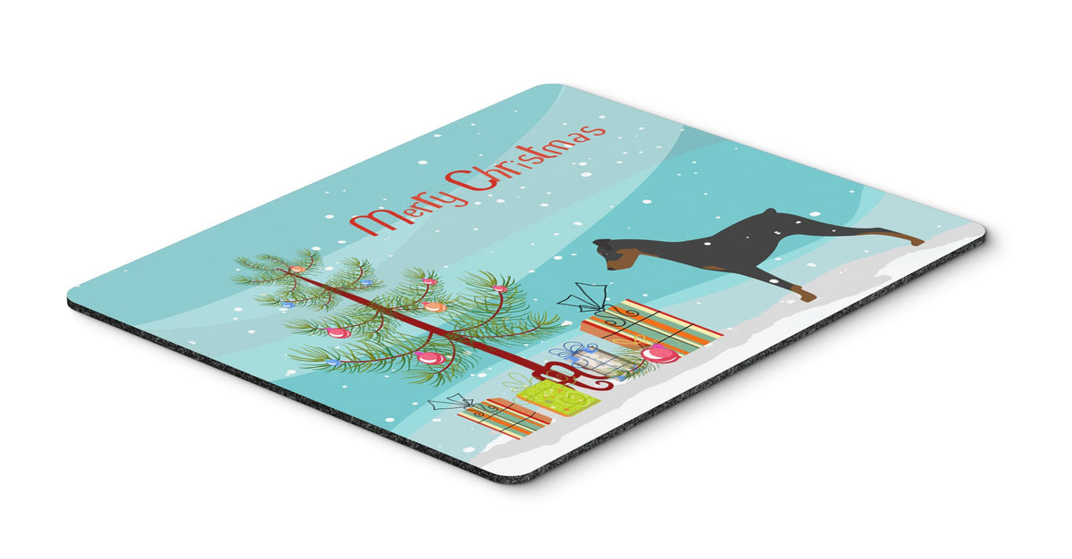 Caroline's Treasures BB2931MP German Pinscher Merry Christmas Tree Mouse Pad, Hot Pad or Trivet, Large, Multicolor