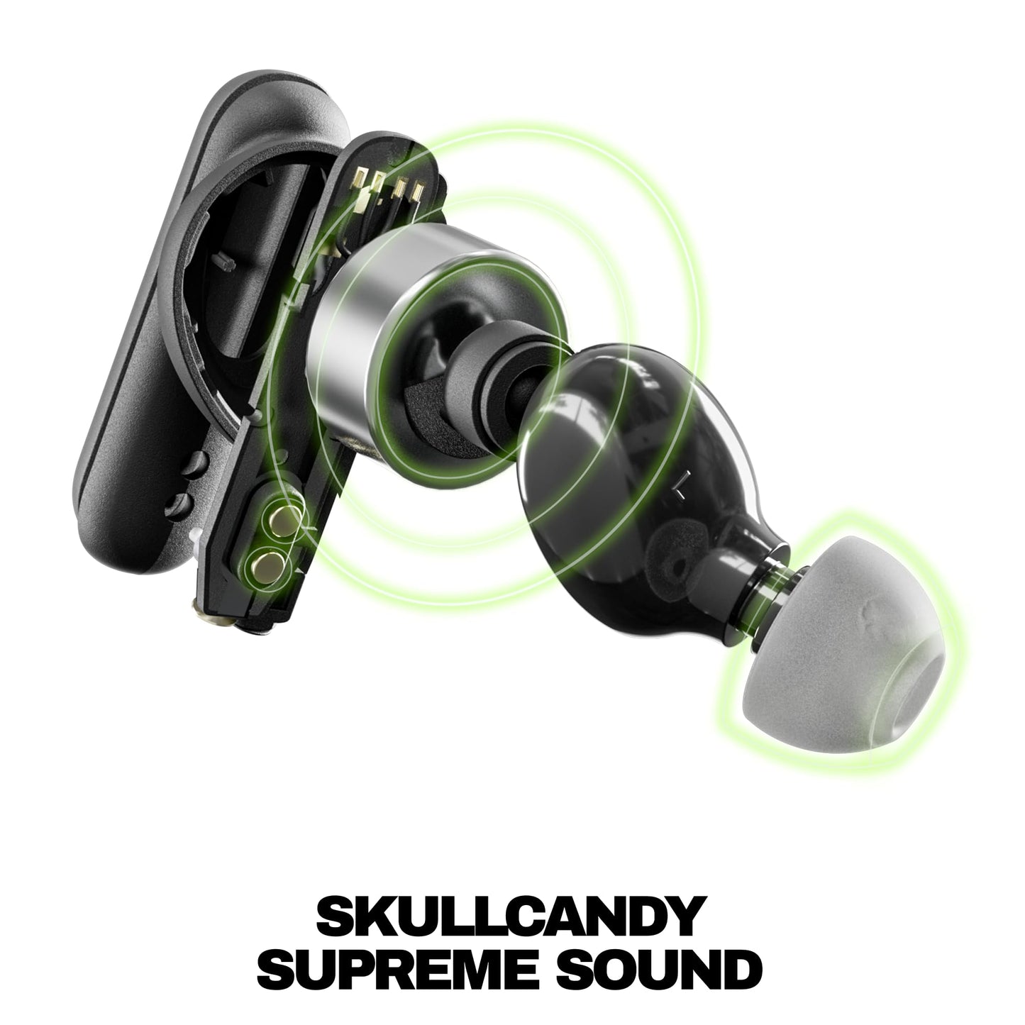Skullcandy Smokin’ Buds Wireless Noise Isolating Earbuds - Midnight Smoke
