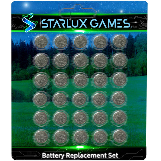 Starlux Games Battery Replacement Set | 48 CR1220 Batteries | for Capture The Flag Redux, Cosmic Kick The Can, Dive Diamonds & More | Compatible…