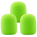 LEFXOMPHY SM57 Pop Filter for Shure SM57 / 545 / Beta SM57A Series Mics Windscreen Replacement for A2WS Microphone Spongue Windsock 3-Pack Green Foam