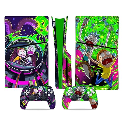 Toxxos PS5 Slim Disc Edition Skin - Slim Disc Edition Console and Controller Accessories Cover Skins PS5 Controller Skin Gift ps5 Skins for Console