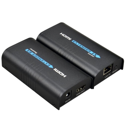 Mirabox HDMI Extender 400ft(120m),1 to Many Over IP LAN Switch,1080P@60Hz Full HD Video and Audio by Single Cat5 Cat5e Cat6 Cat6e Cat7