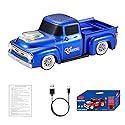 WSTER WS-538 Retro Pickup Truck Bluetooth Replica Speaker - Portable Wireless Car Model Speaker with FM, TWS, LED Party Lights, USB/TF Playback