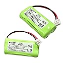 HQRP 2-Pack Phone Battery Compatible with VTech CS6228 / CS 6228, CS6228-3 / CS 6228-3 Cordless Telephone