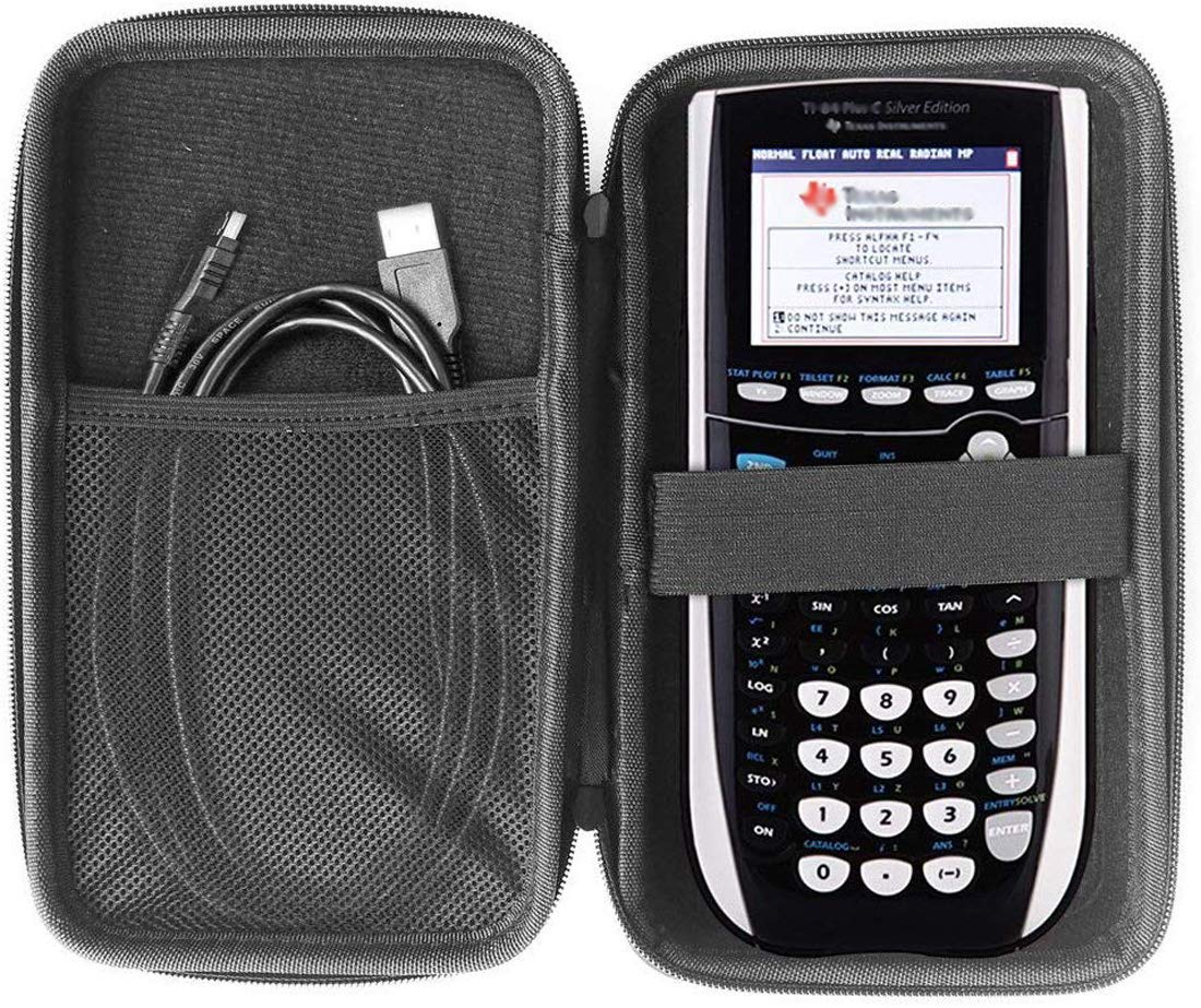 FitSand Hard Case Compatible with Texas Instruments TI-84 Plus C Silver