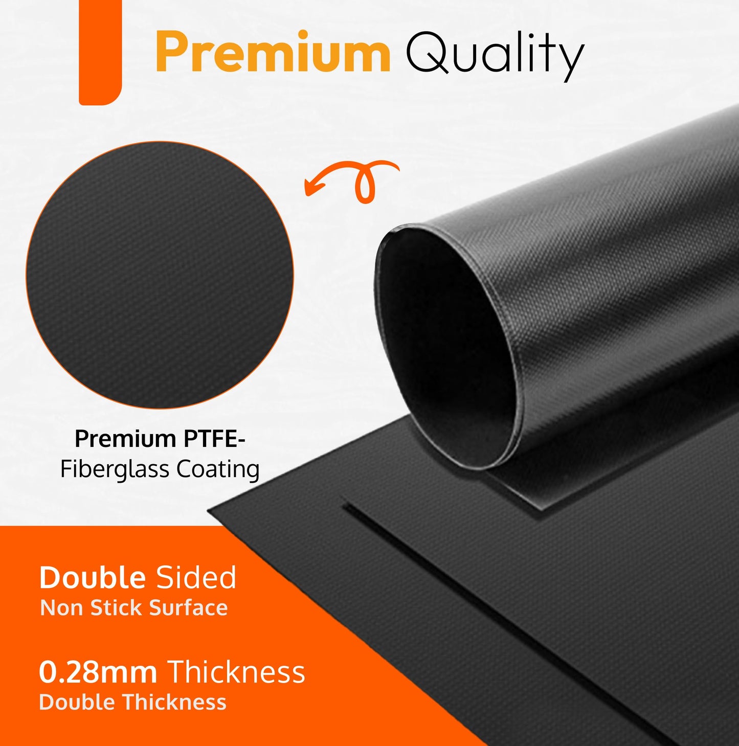 2-Pack Large Heavy-Duty Nonstick Teflon Oven Liners – 17"x25", BPA & PFOA-Free, for Electric, Gas, Microwave & Grill Use