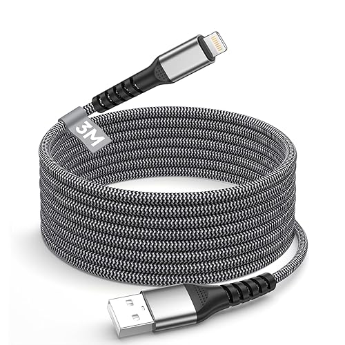 iPhone Charger Cable 10FT, [Apple MFi Certified] USB to Lightning Cable Fast Charging Braided iPhone Charging Cord cable Lead,Lightning Charger cable…