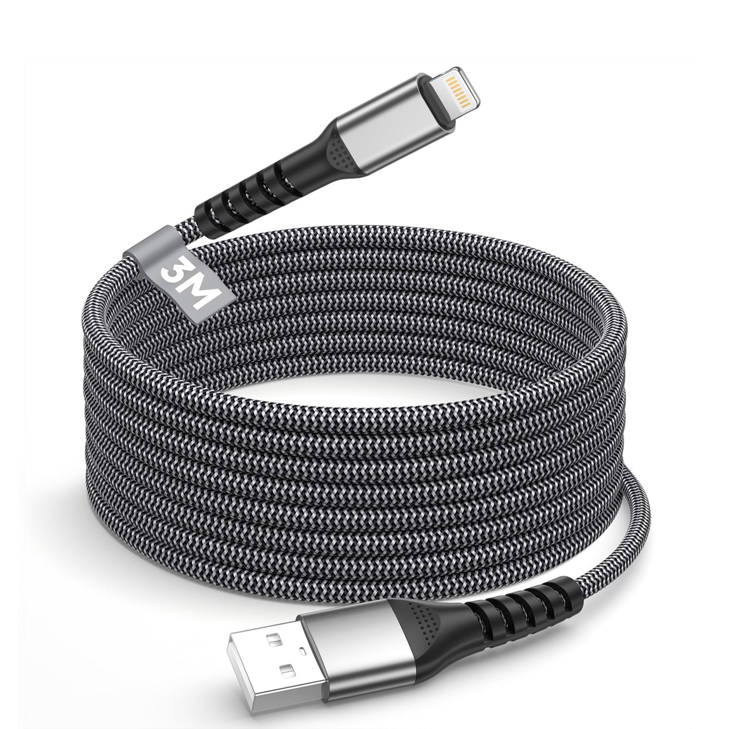 iPhone Charger Cable 10FT, [Apple MFi Certified] USB to Lightning Cable Fast Charging Braided iPhone Charging Cord cable Lead,Lightning Charger cable…