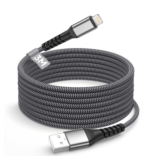 iPhone Charger Cable 10FT, [Apple MFi Certified] USB to Lightning Cable Fast Charging Braided iPhone Charging Cord cable Lead,Lightning Charger cable…