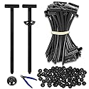 100PCS Nylon Universal Cable Tie Buckle Zip Tie, Multipurpose Self Locking Zip Tie Clips with Pliers for Car Fender, Engine Cover, Mudguard Fastener