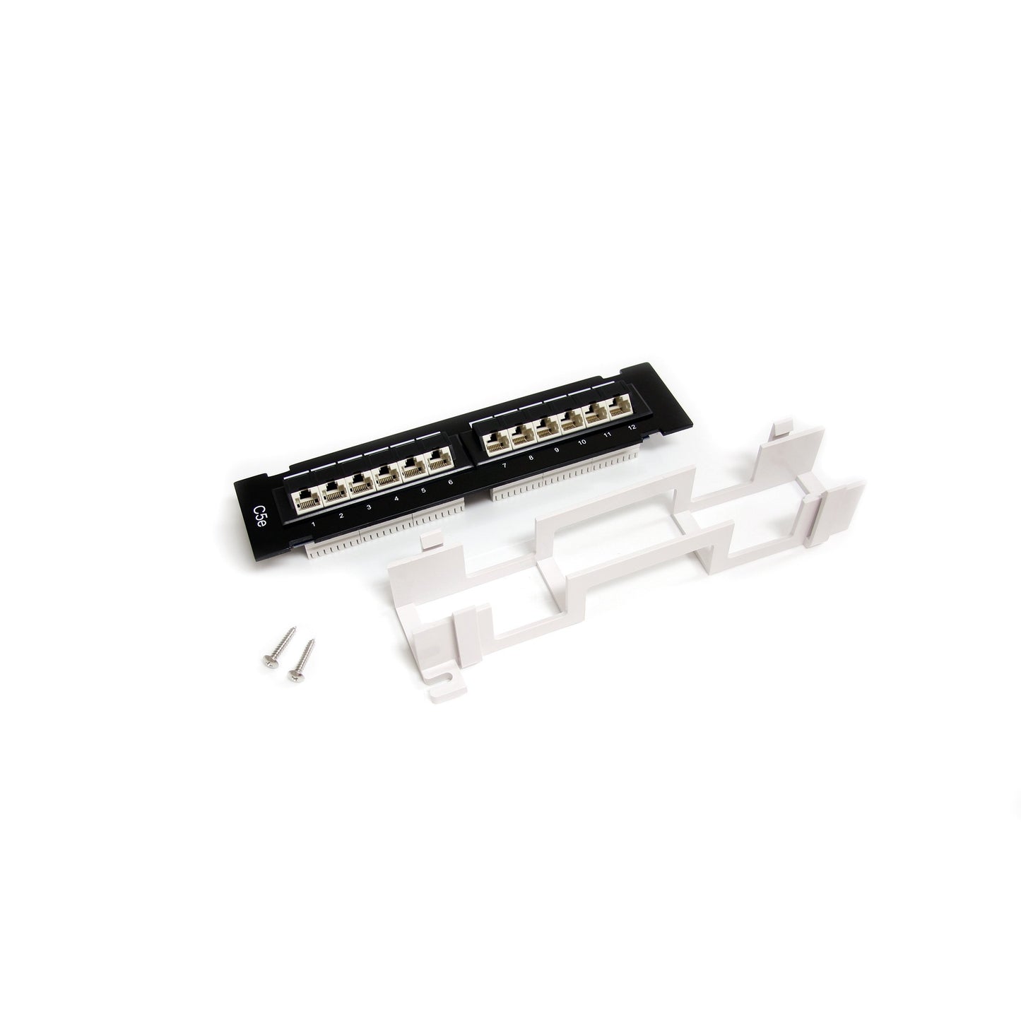 StarTech.com 1U 12 Port Wall Mount Cat5e 110 Patch Panel - 45 Degree (PANEL4512)