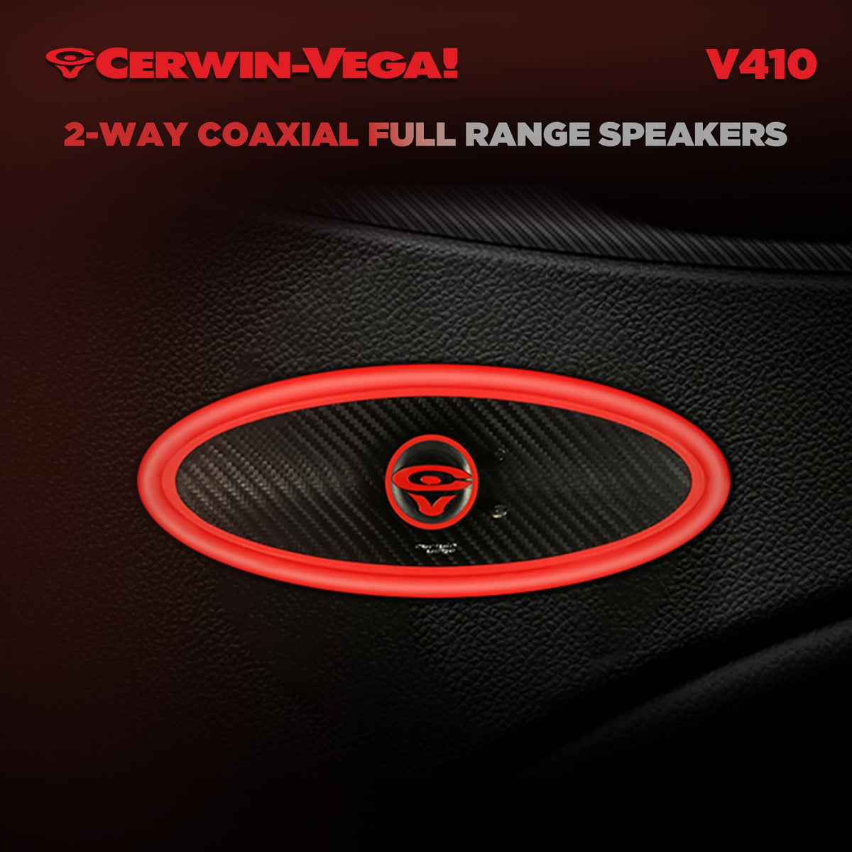CERWIN-VEGA! V410 4"× 10" VEGA 2-Way 270 Watts 4 Ohm Coaxial Full Range Speakers(Pair)