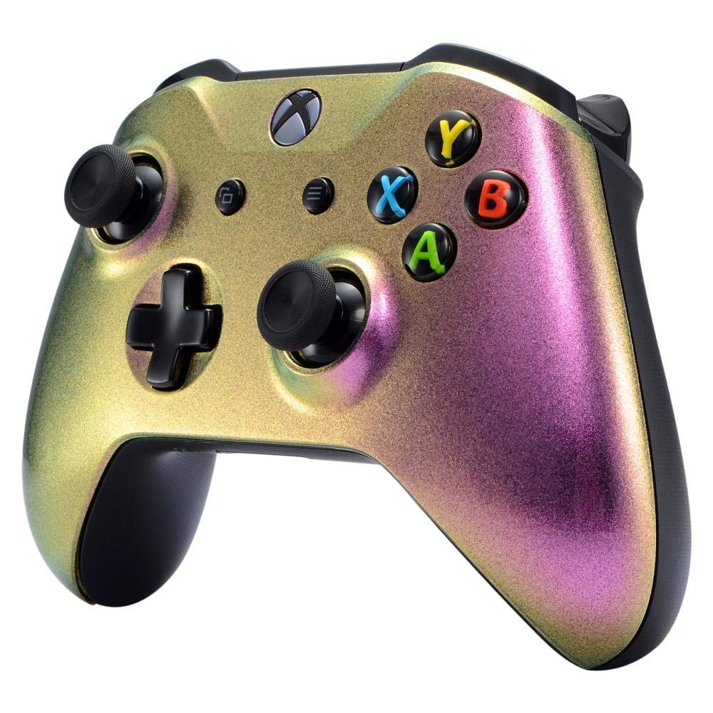UN-MODDED Custom Controller compatible with Xbox One S/X Unique Design - Multiple Colors Available (Chameleon Purple/Green)