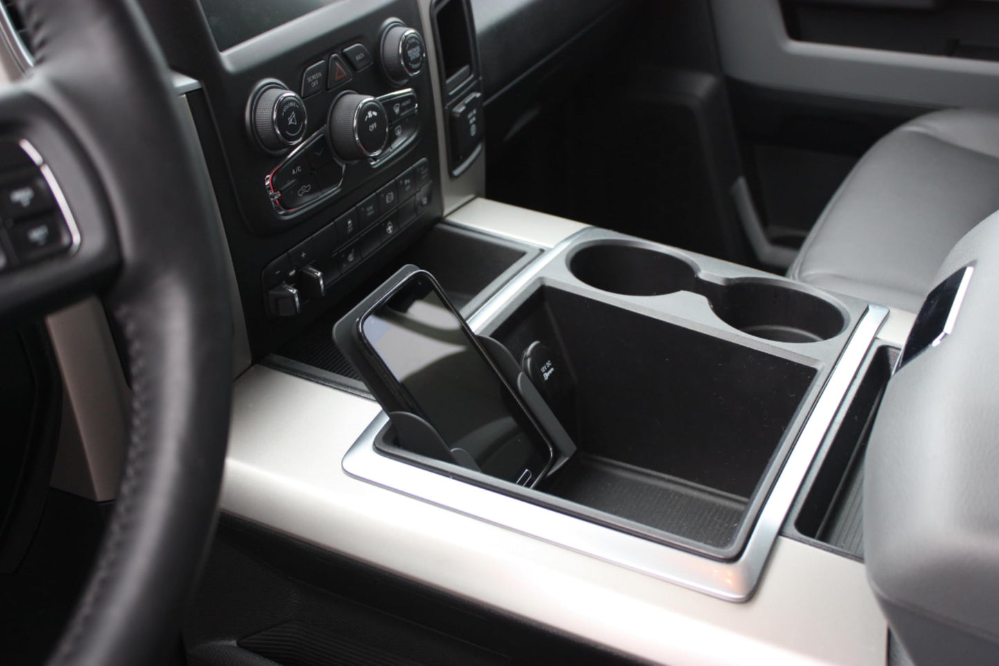 WadeStar RPC Phone Holder Converts the Business Card Holder Into a Cell Phone Holder in Select 2009-15 Dodge Ram Trucks - Medium