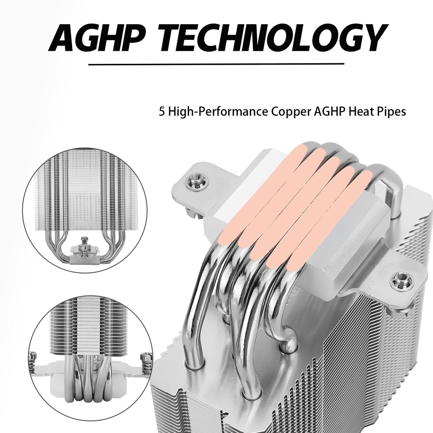 Thermalrlght Assassin King 120 SE CPU Air Cooler, AK120 SE, 5 Heatpipes, AGHP Technology TL-C12C PWM Quiet Fan CPU Cooler with S-FDB Bearing, for AMD